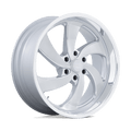 US MAG - U134 DESPERADO - Silver - Silver Brushed Face Milled Diamond Cut Milled - 22" x 9", 25 Offset, 6x139.7 (Bolt pattern), 78.1mm HUB