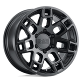 Black Rhino - RIDGE - Black - Matte Black - 20" x 9", 2 Offset, 5x127 (Bolt Pattern), 71.5mm HUB