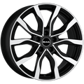 Mak Wheels - KOLN - Black - BLACK MIRROR - 21" x 9.5", 56 Offset, 5x112 (Bolt Pattern), 66.6mm HUB