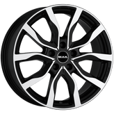 Mak Wheels - KOLN - Black - BLACK MIRROR - 21" x 9.5", 56 Offset, 5x112 (Bolt Pattern), 66.6mm HUB