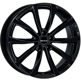 Mak Wheels - WOLF - Black - GLOSS BLACK - 19" x 7.5", 50 Offset, 5x114.3 (Bolt Pattern), 67.1mm HUB