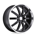 Mandrus - WILHELM - Black - Gloss Black with Mirror Cut Lip - 20" x 10", 25 Offset, 5x112 (Bolt Pattern), 66.6mm HUB