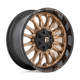 Fuel - D797 ARC - Bronze - PLATINUM BRONZE WITH BLACK LIP - 20" x 10", -18 Offset, 8x170 (Bolt Pattern), 125.1mm HUB