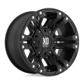 XD Series - XD822 MONSTER II - Black - MATTE BLACK - 17" x 9", -12 Offset, 5x139.7, 150 (Bolt Pattern), 110.1mm HUB
