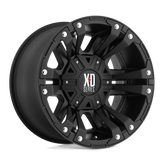 XD Series - XD822 MONSTER II - Black - MATTE BLACK - 17" x 9", -12 Offset, 5x139.7, 150 (Bolt Pattern), 110.1mm HUB