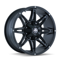 Mayhem - RAMPAGE - Black - MATTE BLACK - 20" x 10", -25 Offset, 6x135, 139.7 (Bolt Pattern), 106mm HUB