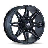 Mayhem - RAMPAGE - Black - MATTE BLACK - 20" x 10", -25 Offset, 6x135, 139.7 (Bolt Pattern), 106mm HUB