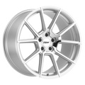 TSW Wheels - CHRONO - Gunmetal - SILVER W/ MIRROR CUT FACE - 20" x 9", 2 Offset, 5x114.3 (Bolt Pattern), 76.1mm HUB