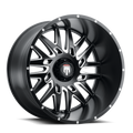 American Truxx - DNA - Black - BLACK/MILLED - 22" x 12", -44 Offset, 8x180 (Bolt Pattern), 125.2mm HUB