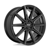 Niche - M243 TIFOSI - Black - GLOSS BLACK MILLED - 20" x 9", 35 Offset, 5x114.3 (Bolt Pattern), 72.6mm HUB