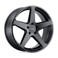 Petrol Wheels - P2C - Black - SEMI GLOSS BLACK - 17" x 8", 40 Offset, 5x114.3 (Bolt Pattern), 76.1mm HUB
