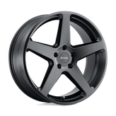 Petrol Wheels - P2C - Black - SEMI GLOSS BLACK - 17" x 8", 40 Offset, 5x114.3 (Bolt Pattern), 76.1mm HUB