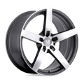 Mandrus - ARROW - Gunmetal - Gunmetal with Mirror Cut Face - 20" x 10", 25 Offset, 5x112 (Bolt Pattern), 66.6mm HUB