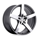 Mandrus - ARROW - Gunmetal - Gunmetal with Mirror Cut Face - 20" x 10", 25 Offset, 5x112 (Bolt Pattern), 66.6mm HUB