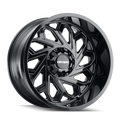 Mayhem - ESSEX - Black - GLOSS BLACK/MILLED SPOKES - 20" x 9", 18 Offset, 6x135, 139.7 (Bolt Pattern), 106mm HUB