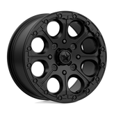 MSA Offroad Wheels - M44 CANNON BEADLOCK - Black - SATIN BLACK - 15" x 7", 25 Offset, 4x137 (Bolt Pattern), 112.1mm HUB