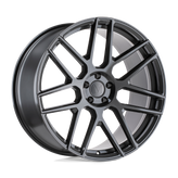 Mandrus - MIGLIA - Gunmetal - Gloss Gunmetal - 19" x 9.5", 28 Offset, 5x112 (Bolt Pattern), 66.6mm HUB