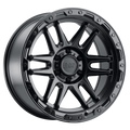 Black Rhino - APACHE - Gunmetal - MATTE BLACK W/ BLACK BOLTS - 17" x 8.5", 0 Offset, 6x114.3 (Bolt Pattern), 76.1mm HUB