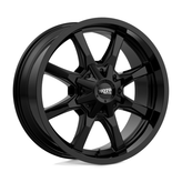 Moto Metal - MO970 - Black - GLOSS BLACK - 18" x 9", 18 Offset, 8x180 (Bolt Pattern), 124.2mm HUB