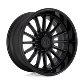 XD Series - XD857 WHIPLASH - Black - GLOSS BLACK WITH GRAY TINT - 20" x 9", 0 Offset, 5x127 (Bolt Pattern), 71.5mm HUB