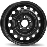 Fast Wheels - Steel - Black - Black - 15" x 6", 46 Offset, 5x114.3 (Bolt Pattern), 67.1mm HUB