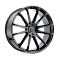 Status Wheels - GOLIATH - Black - Gloss Black - 22" x 9.5", 25 Offset, 5x127 (Bolt Pattern), 76.1mm HUB