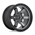 Fuel - D698 KICKER - Gunmetal - MATTE GUN METAL BLACK BEAD RING - 17" x 9", 1 Offset, 5x150 (Bolt Pattern), 110.1mm HUB