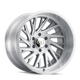 Cali Off-Road - INVADER - Silver - BRUSHED & CLEAR COATED - 20" x 10", -25 Offset, 5x127 (Bolt Pattern), 71.5mm HUB