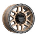 KMC Wheels - KM544 MESA - Bronze - MATTE BRONZE WITH BLACK LIP - 18" x 9", 18 Offset, 8x165.1 (Bolt Pattern), 125.1mm HUB