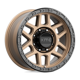 KMC Wheels - KM544 MESA - Bronze - MATTE BRONZE WITH BLACK LIP - 18" x 9", 18 Offset, 8x165.1 (Bolt Pattern), 125.1mm HUB