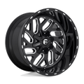 Fuel - D581 TRITON - Black - GLOSS BLACK MILLED - 22" x 14", -75 Offset, 6x135, 139.7 (Bolt Pattern), 106.1mm HUB