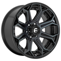 Fuel - D704 SIEGE - Black - GLOSS MACHINED DOUBLE DARK TINT - 18" x 9", -12 Offset, 8x170 (Bolt Pattern), 125.1mm HUB