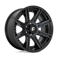 Fuel - D708 ROGUE - Black - GLOSS MACHINED DOUBLE DARK TINT - 20" x 10", -18 Offset, 5x127 (Bolt Pattern), 71.5mm HUB