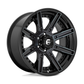 Fuel - D708 ROGUE - Black - GLOSS MACHINED DOUBLE DARK TINT - 20" x 10", -18 Offset, 5x127 (Bolt Pattern), 71.5mm HUB