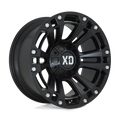 XD Series - XD851 MONSTER 3 - Black - SATIN BLACK - 20" x 9", 0 Offset, 8x180 (Bolt Pattern), 124.2mm HUB