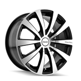 Touren - TR3 - Black - BLACK/MACHINED FACE/MACHINED LIP - 17" x 7", 40 Offset, 4x100, 114.3 (Bolt Pattern), 67.1mm HUB