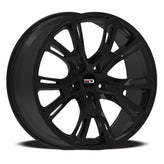 Euro Design - SRT - Black - Gloss Black - 18" x 8", 35 Offset, 5x127 (Bolt Pattern), 71.6mm HUB