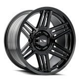 Ion Alloy - 147 - Black - GLOSS BLACK - 20" x 9", 0 Offset, 8x165.1 (Bolt Pattern), 125.2mm HUB