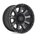 XD Series - XD852 GAUNTLET - Black - SATIN BLACK WITH GRAY TINT - 17" x 9", 0 Offset, 5x127, 139.7 (Bolt Pattern), 78.1mm HUB