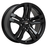 Dai Alloys - Target - Black - Gloss Black - 17" x 7.5", 42 Offset, 5x108 (Bolt Pattern), 63.4mm HUB