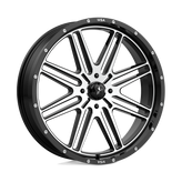 MSA Offroad Wheels - M38 BRUTE - Black - GLOSS BLACK MACHINED - 24" x 7", 10 Offset, 4x137 (Bolt Pattern), 112.1mm HUB