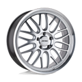 Petrol Wheels - P4C - Silver - SILVER WITH MACHINED FACE & LIP - 19" x 8", 40 Offset, 5x112 (Bolt Pattern), 66.6mm HUB