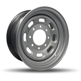 DTD - Steel - Grey - Grey - 16" x 7", 6 Offset, 8x170 (Bolt Pattern), 125mm HUB