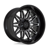 XD Series - XD859 GUNNER - Black - GLOSS BLACK MACHINED WITH GRAY TINT - 20" x 10", -18 Offset, 5x127, 139.7 (Bolt Pattern), 78.1mm HUB