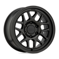 KMC Wheels - KM717 BULLY OL - Black - SATIN BLACK - 16" x 8", 0 Offset, 5x127 (Bolt Pattern), 71.5mm HUB