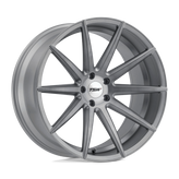 TSW Wheels - CLYPSE - Gunmetal - TITANIUM WITH MATTE BRUSHED FACE - 20" x 10", 40 Offset, 5x120 (Bolt Pattern), 76.1mm HUB