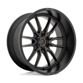 Fuel - D762 CLASH - Black - MATTE BLACK DOUBLE DARK TINT - 24" x 12", -44 Offset, 6x139.7 (Bolt Pattern), 106.1mm HUB