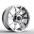 KranK Off-road - Cylinder - Chrome - Chrome - 20" x 9", 18 Offset, 5x127, 139.7 (Bolt Pattern), 77.8mm HUB