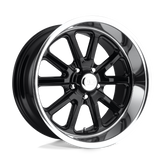 US Mag - U121 RAMBLER - Black - GLOSS BLACK - 22" x 9", 1 Offset, 5x127 (Bolt Pattern), 78.1mm HUB