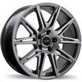 Fast Wheels - Switch - Grey - Titanium - 17" x 7.5", 45 Offset, 5x114.3 (Bolt Pattern), 64.1mm HUB